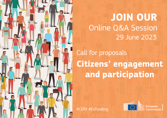 CERV-Fragestunde Juni 2023 © https://www.eacea.ec.europa.eu/news-events/events/online-qa-session-call-proposals-foster-citizens-engagement-and-participation-civ23-cerv-civil-2023-06-29_en